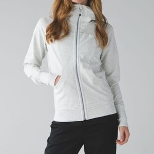 Lululemon Scuba Hoodie III Gray French Terry Sz 4